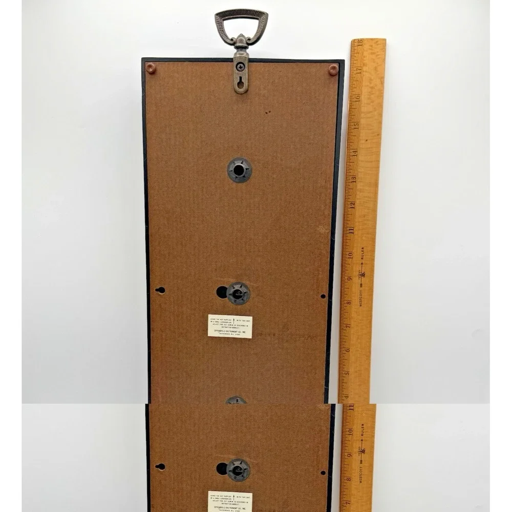Vtg Springfield Instrument Company 3 Dial Weather Station Thermometer Barometer